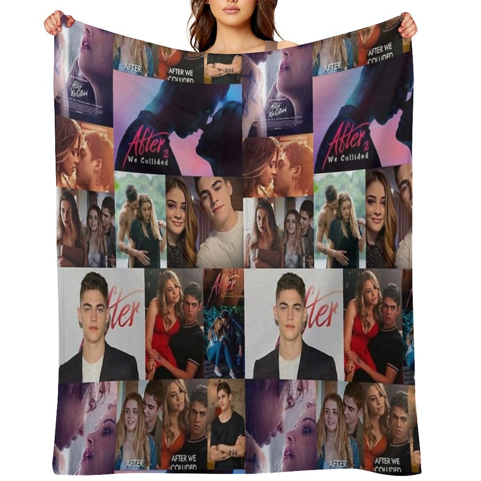 After Collage Multi-functional Throw Blanket
