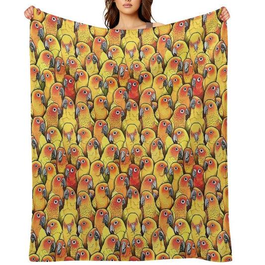 Sun Conures Multi-functional Throw Blanket