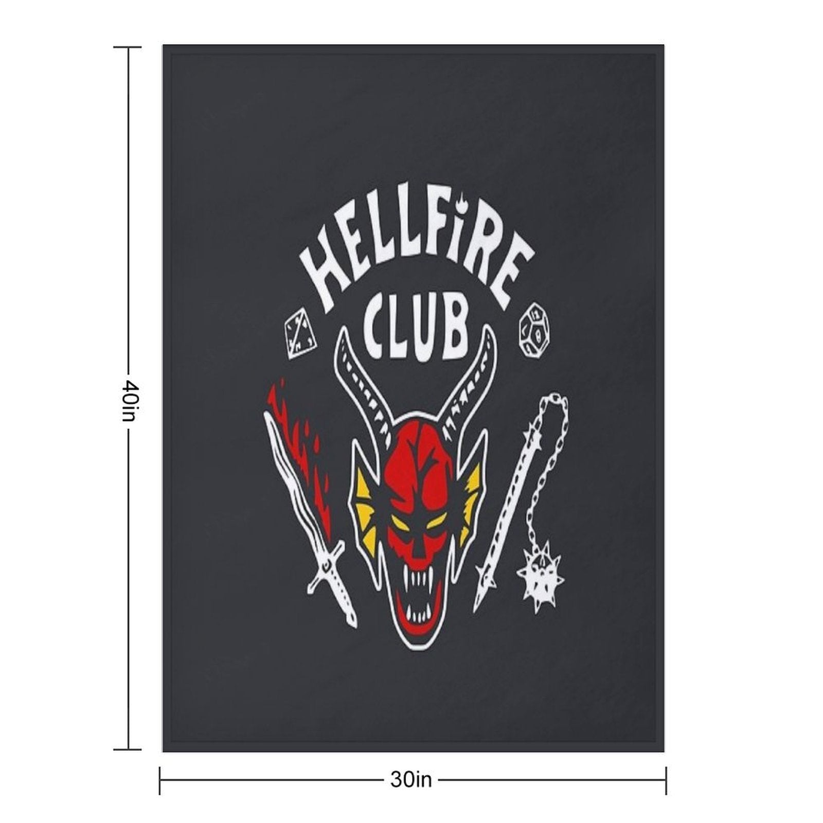 Tv Show Design Stickers Prints Art Game Design T-shirts Shrink-resistant Throw Blanket