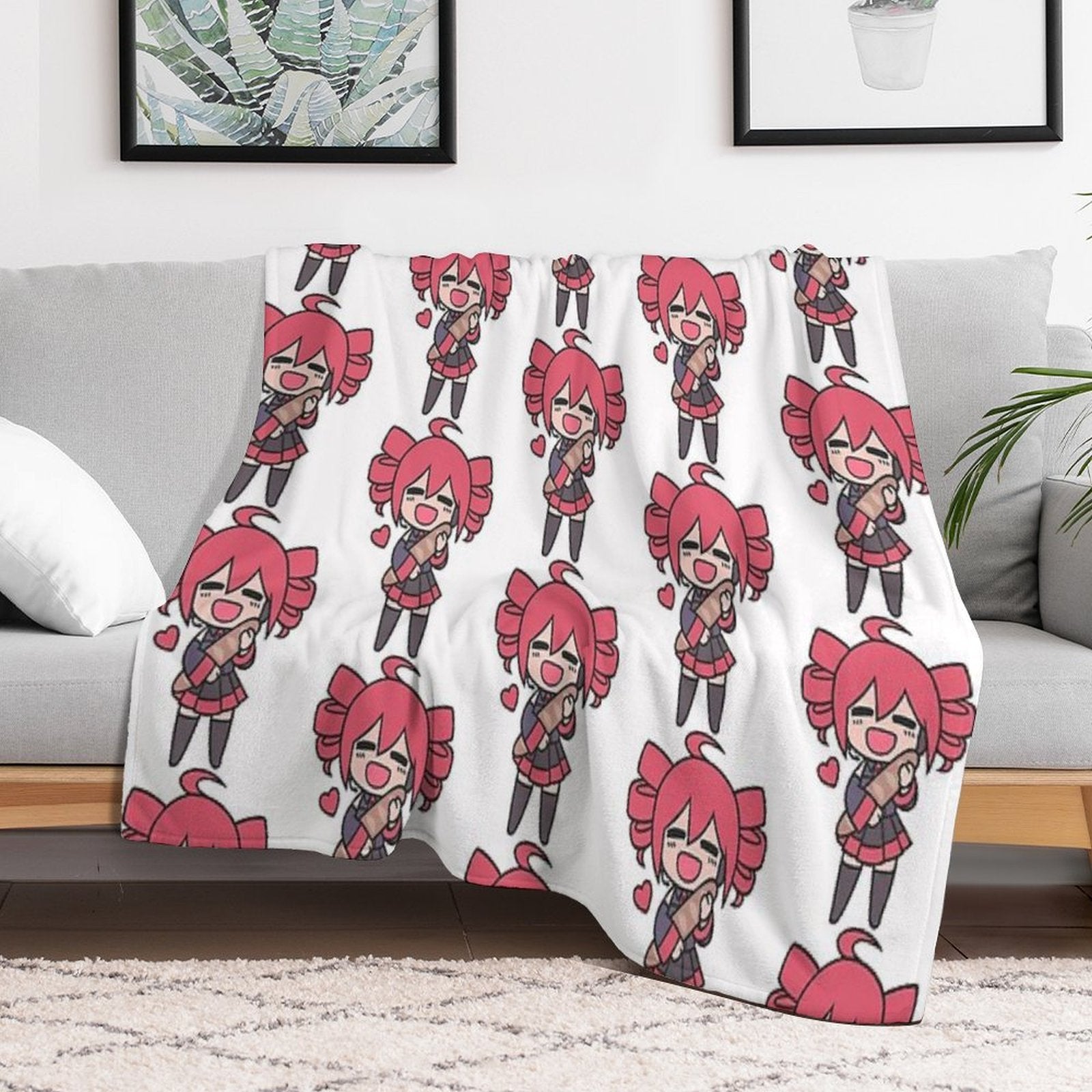 Teto Loves Bread Chibi Comfort Throw Blanket