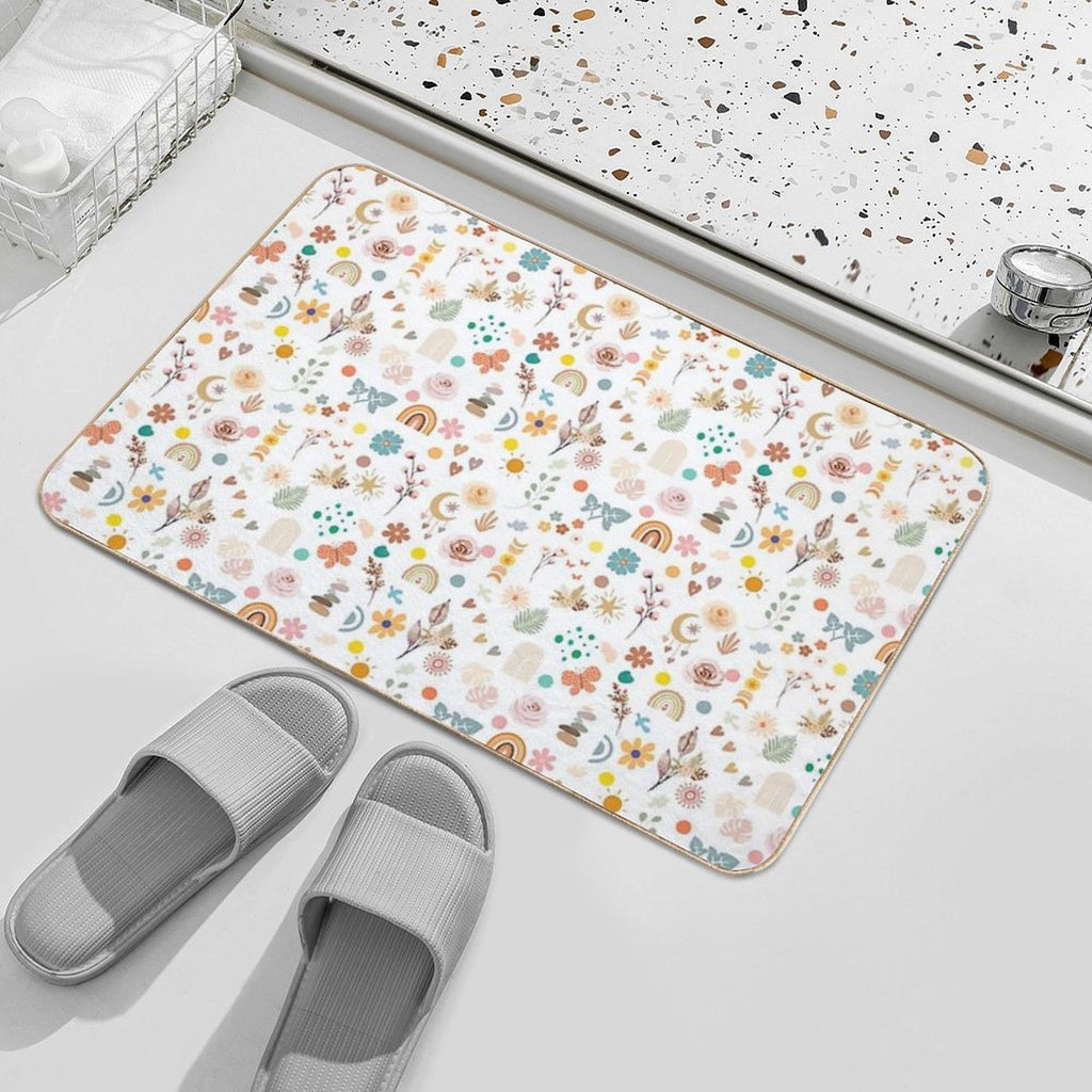 Boho Seamless Pattern  Stain-Proof Bath Mat