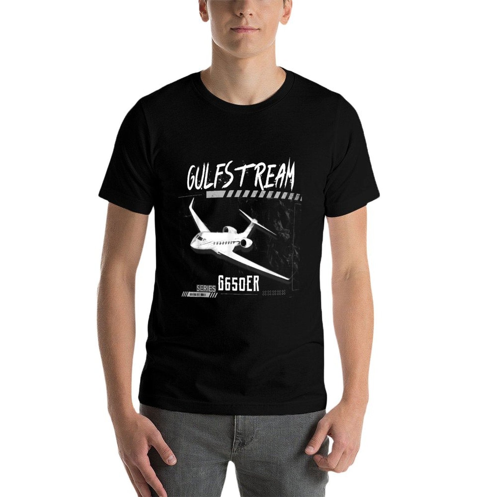 Uniquety Design Black Lightweight Classic Fit Cotton 60 Polyester 40 Modern Collarless Crew Neck for Women, Unisex Lovers  Classic T-Shirt