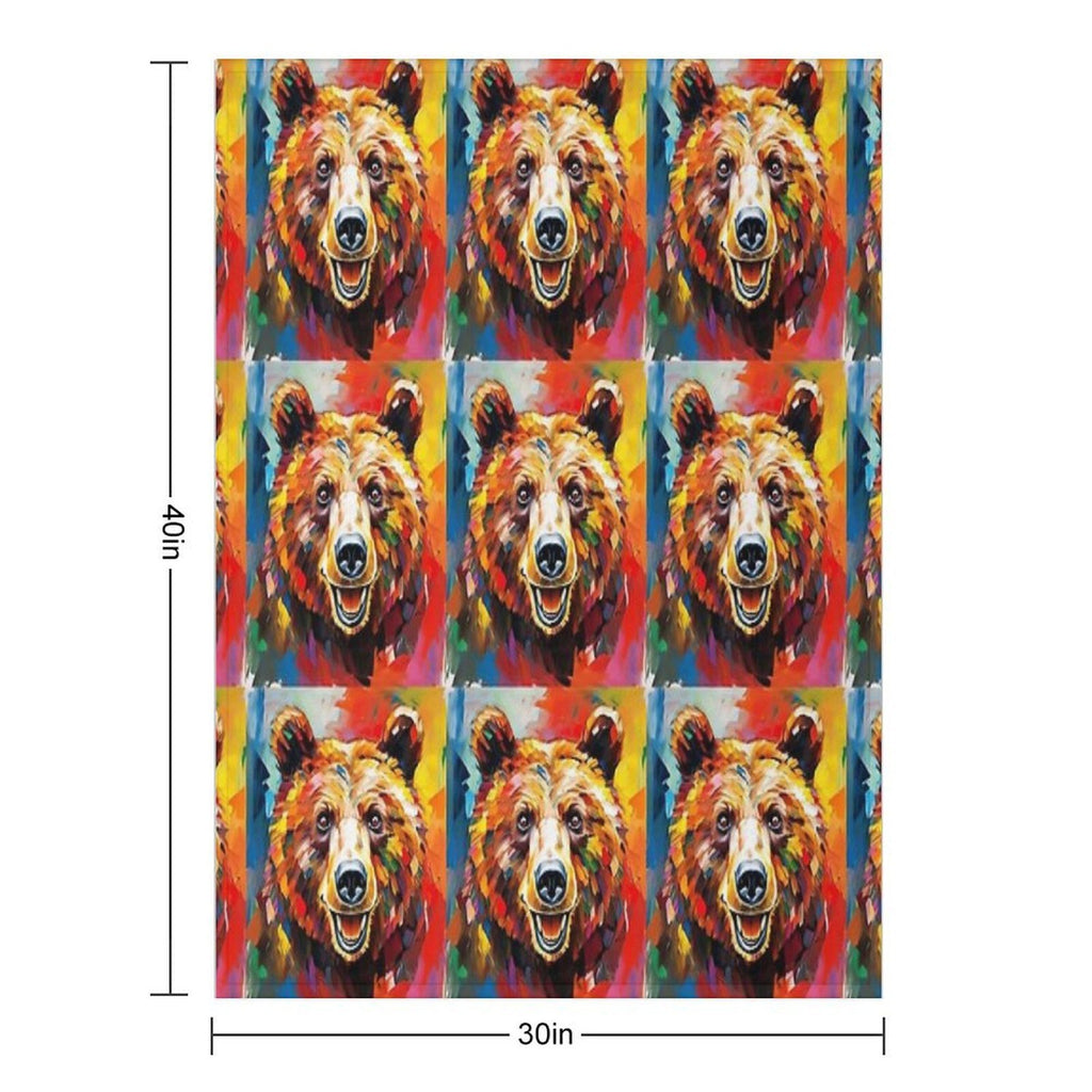 Bear Compact Throw Blanket