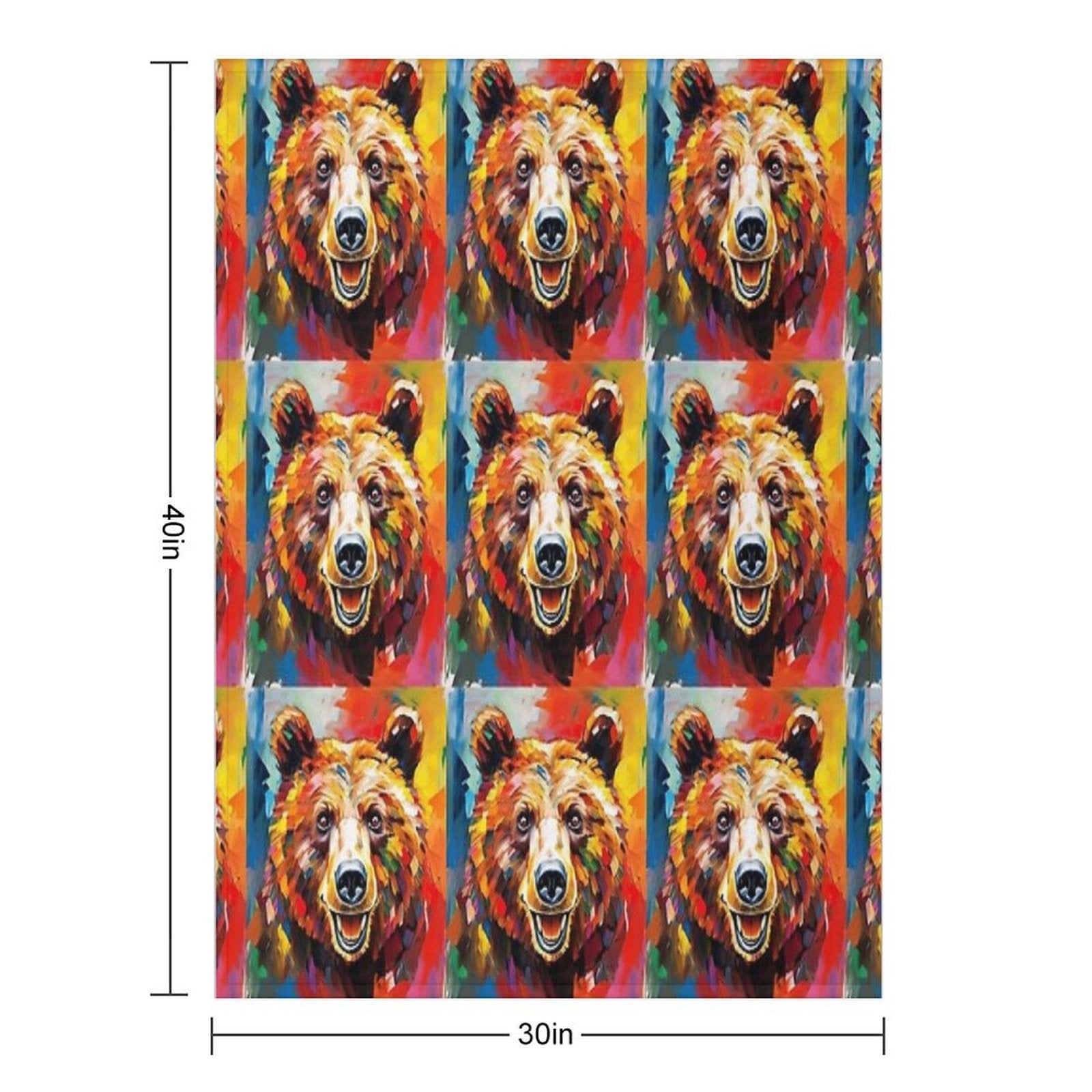 Bear Compact Throw Blanket