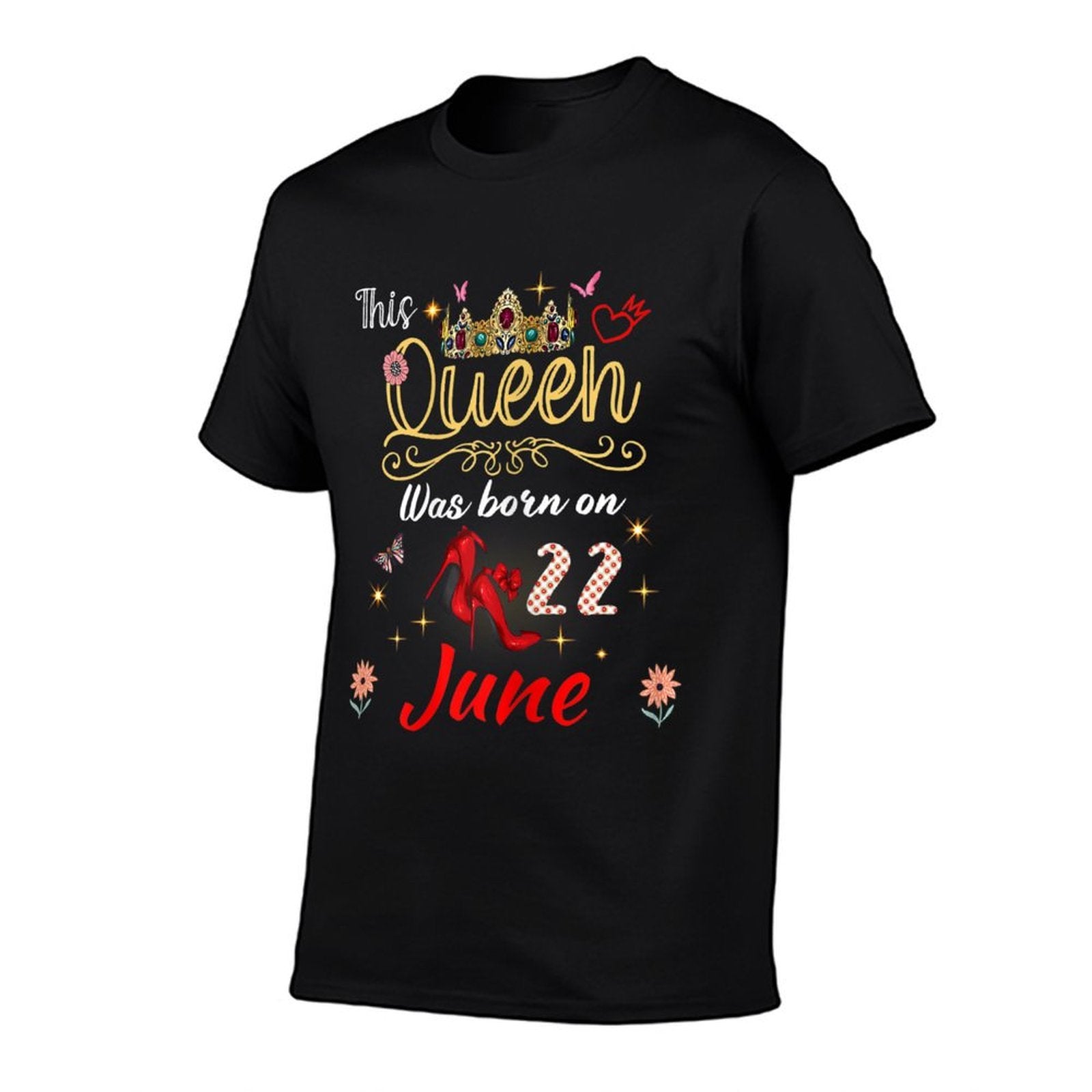 A Queen Was Born on June 22 June 22nd Birthday  Soft T-Shirt