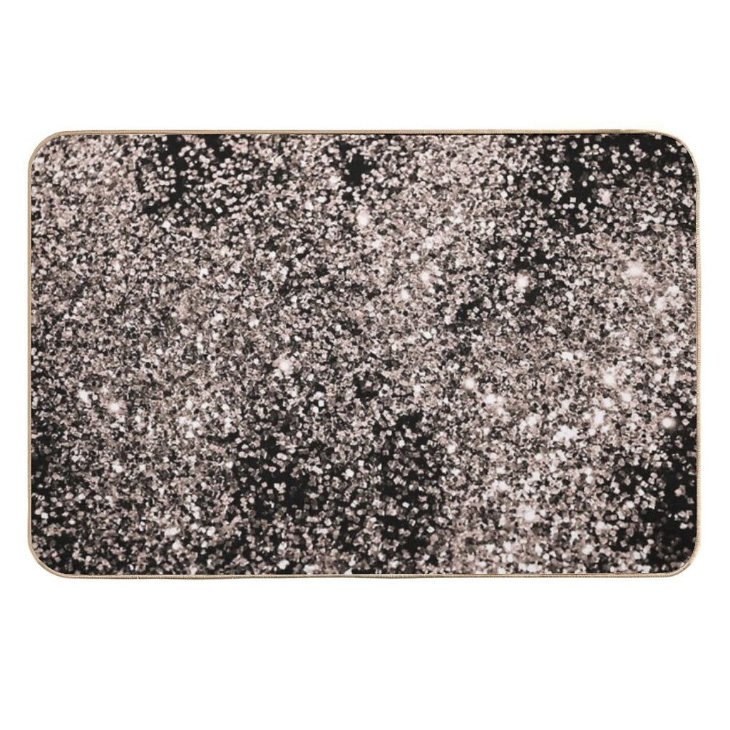 Rose Gold Glam #1 (Photo of Glitter Only - Not Reflective)  Slip-Resistant Bath Mat