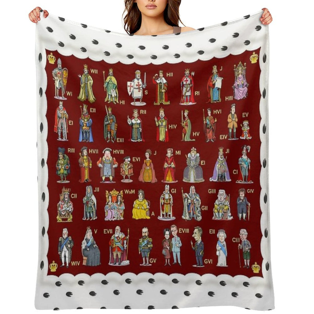 The English And British Monarchy (1066 to 2023+) Lightweight Throw Blanket