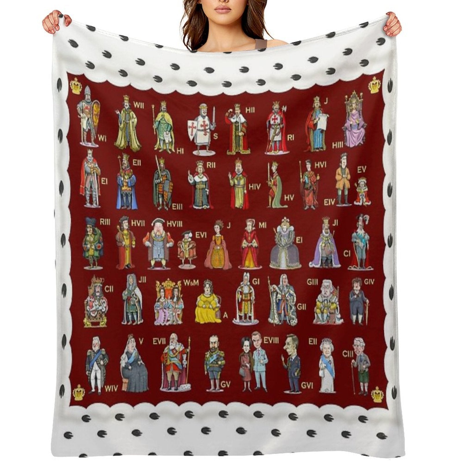 The English And British Monarchy (1066 to 2023+) Lightweight Throw Blanket