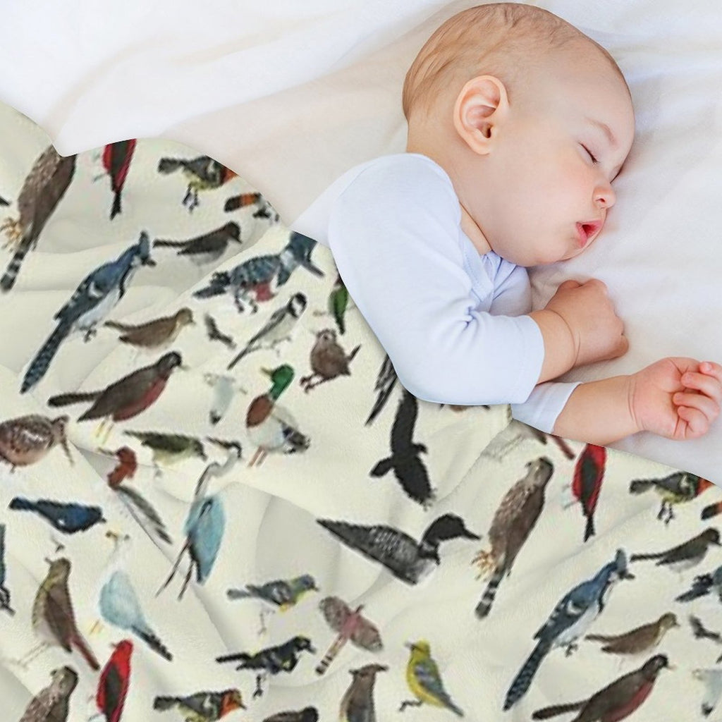 Bird Fanatic Sustainable Throw Blanket