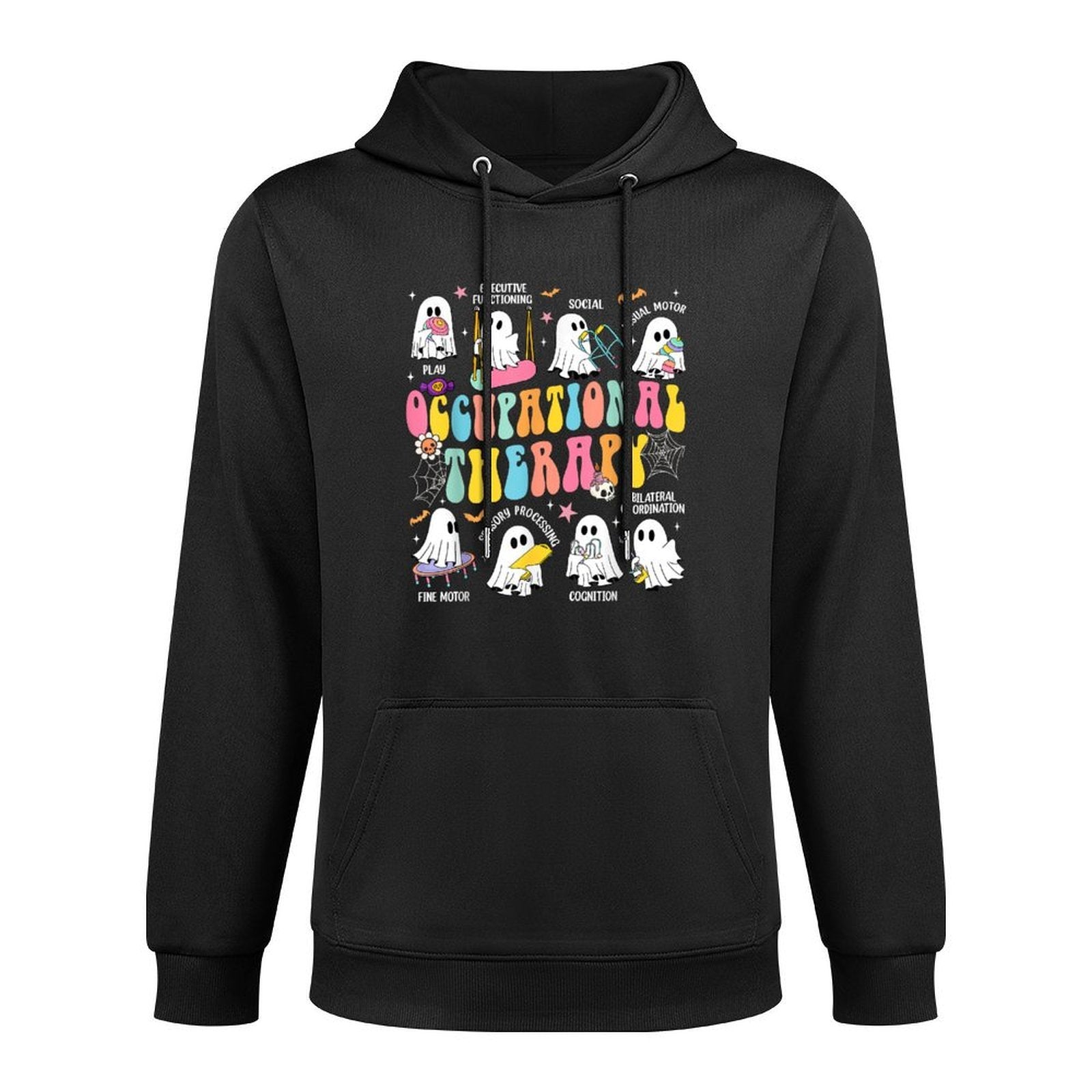 Halloween OT Occupational Therapy Therapist Spooky OTA Ghost Shape Retention Hoodie