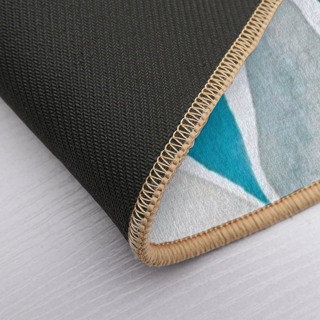 Abstract Leaf  Odorless Bath Mat