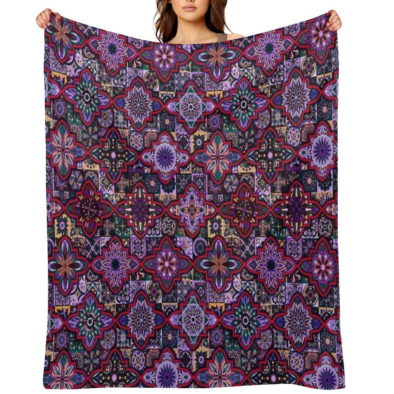 Native Boho Design All-season Throw Blanket