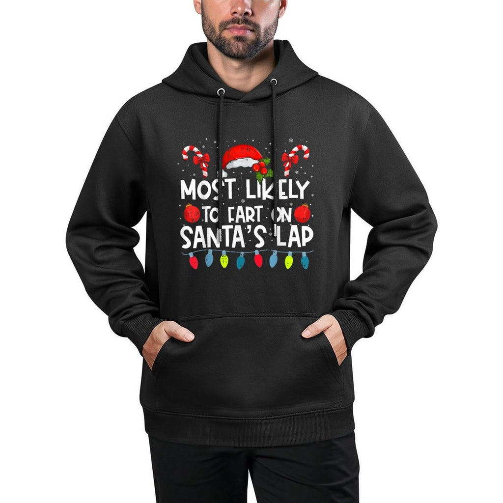 Most Likely To Fart On SantaS Lap Family Crew Christmas Machine Washable Hoodie