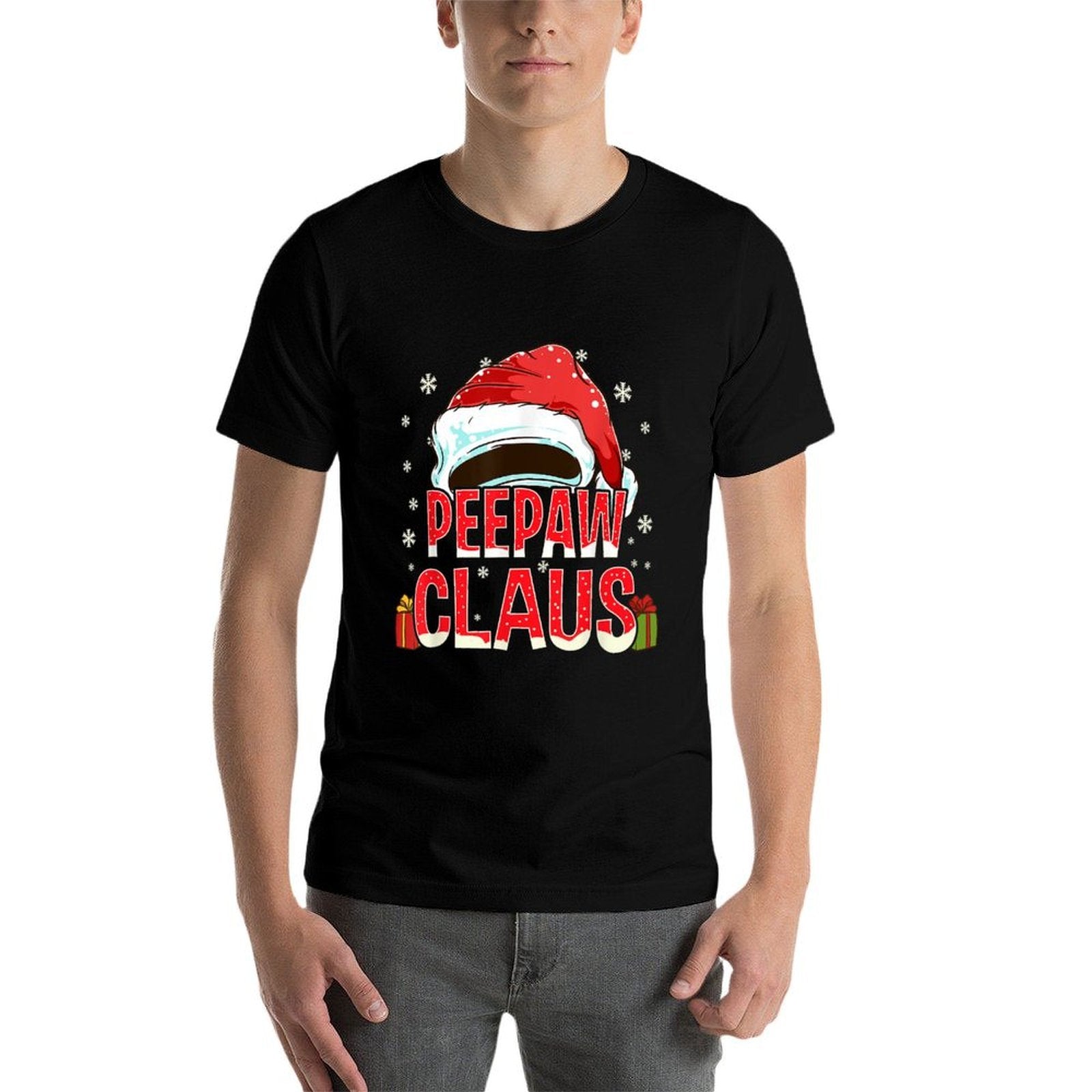 Peepaw Claus Group Gifts Matching Family Christmas  Tagless Design T-Shirt