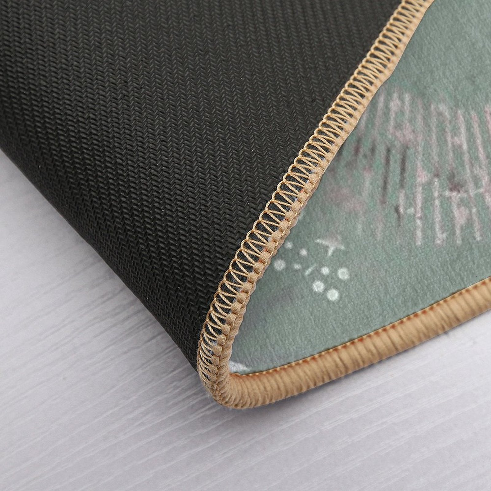 Mystic Green Moon  Versatile Bath Mat