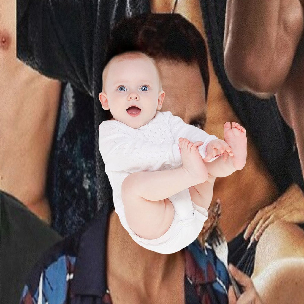 Sebastian Stan Collage Travel-friendly Throw Blanket