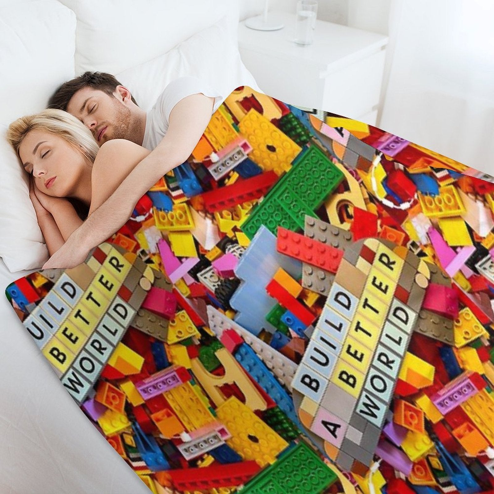 Build A Better World Plush Throw Blanket