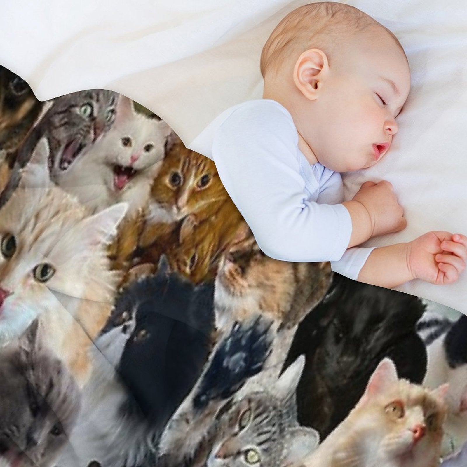Fun Animal Puzzle Pattern Wrinkle-free Throw Blanket