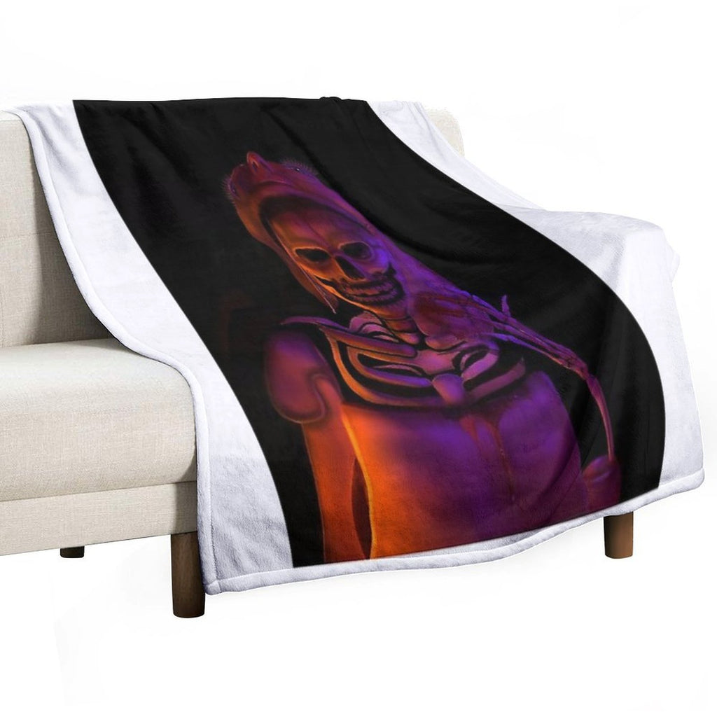 Skele-drei Wrinkle-free Throw Blanket