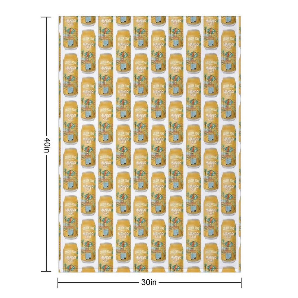 Golden Road Mango Cart Compact Throw Blanket