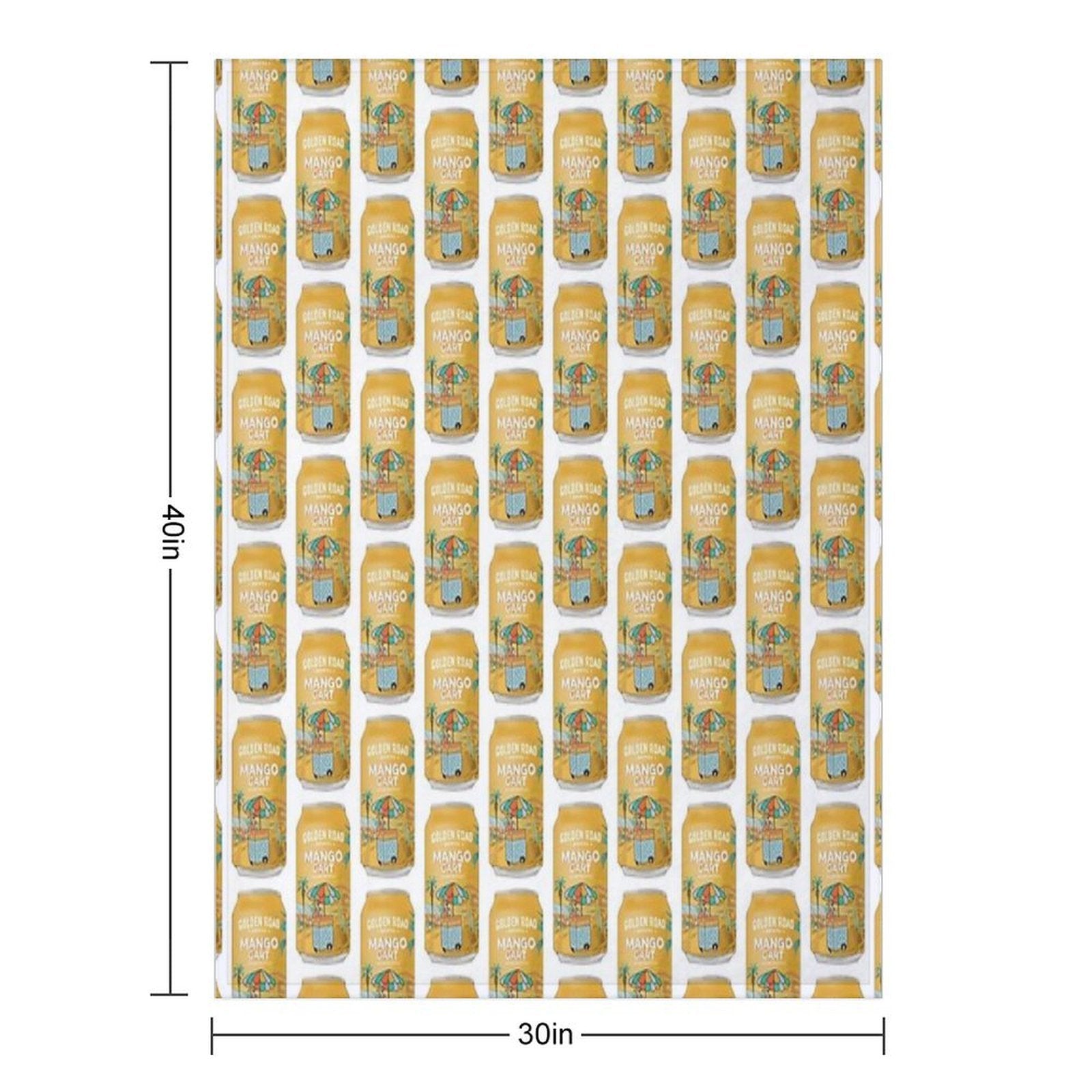 Golden Road Mango Cart Compact Throw Blanket