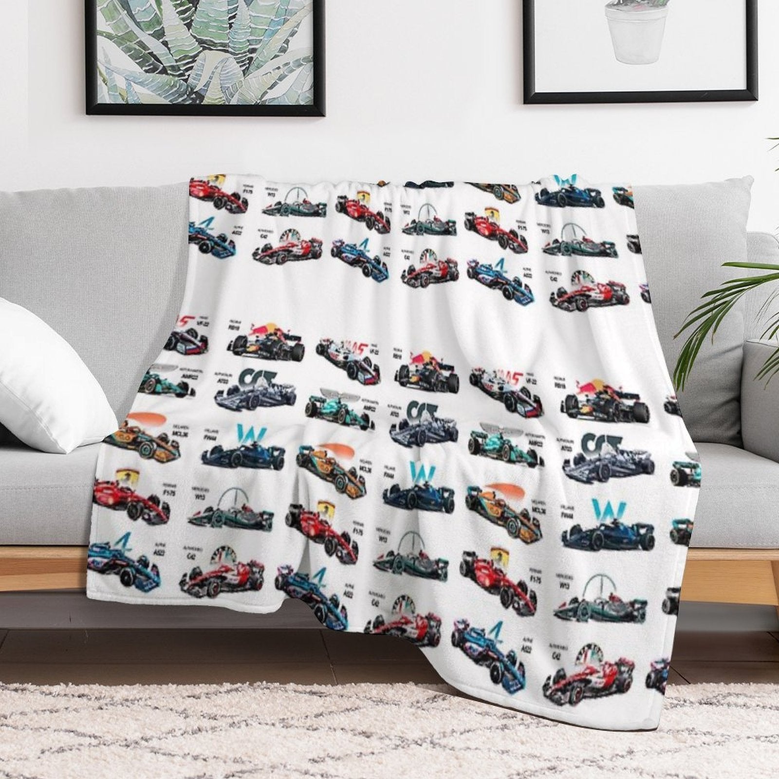 F1 All Cars 2022 Premium Throw Blanket