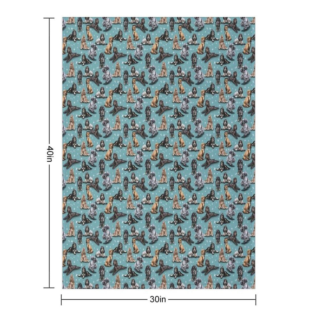 The Cocker Spaniel Easy Care Throw Blanket