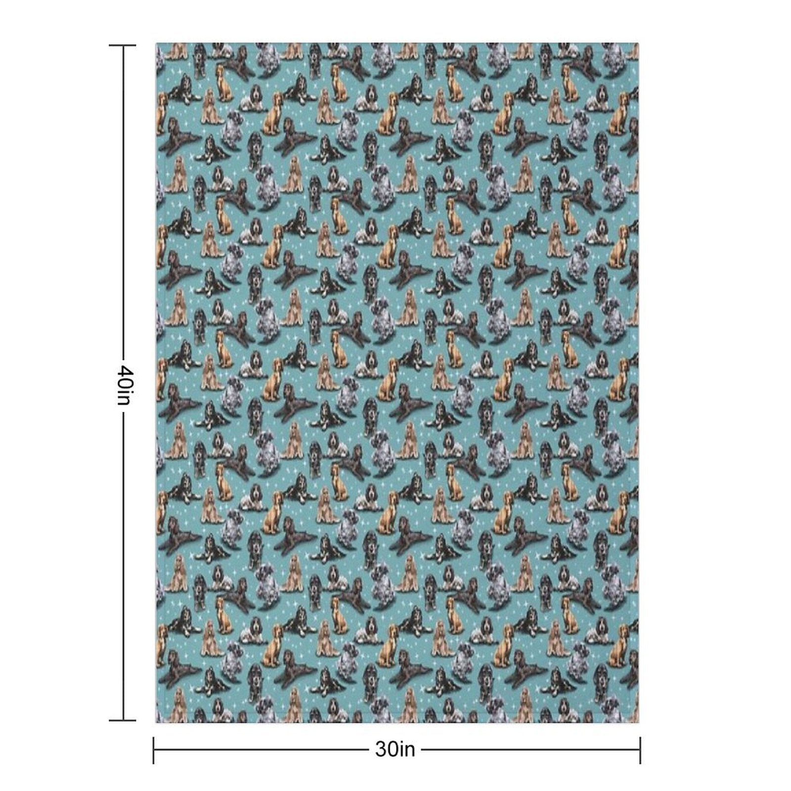The Cocker Spaniel Easy Care Throw Blanket