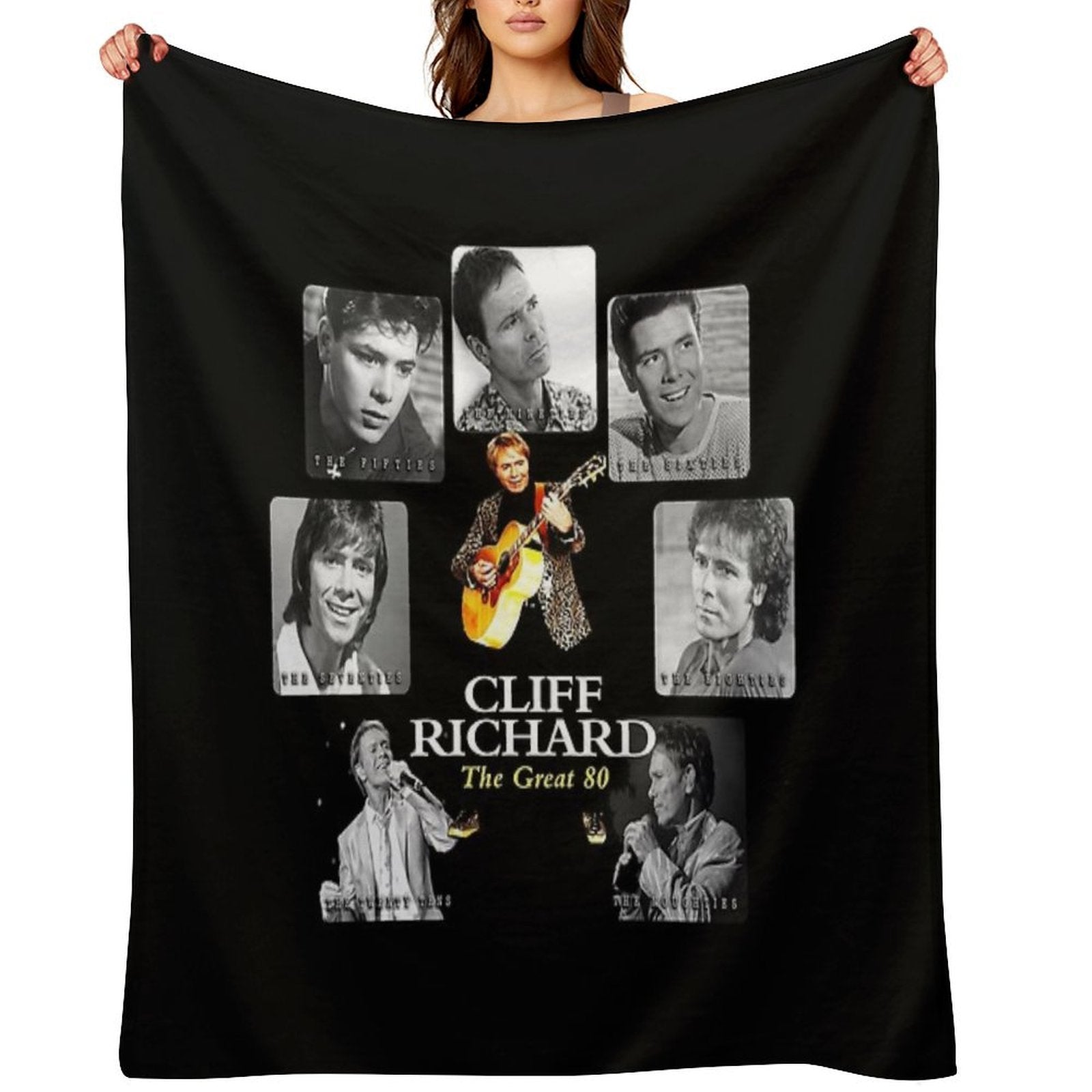 Best Clear Design of American Legend Singer Songwriter  Actor Cliff Richard Comfort Throw Blanket