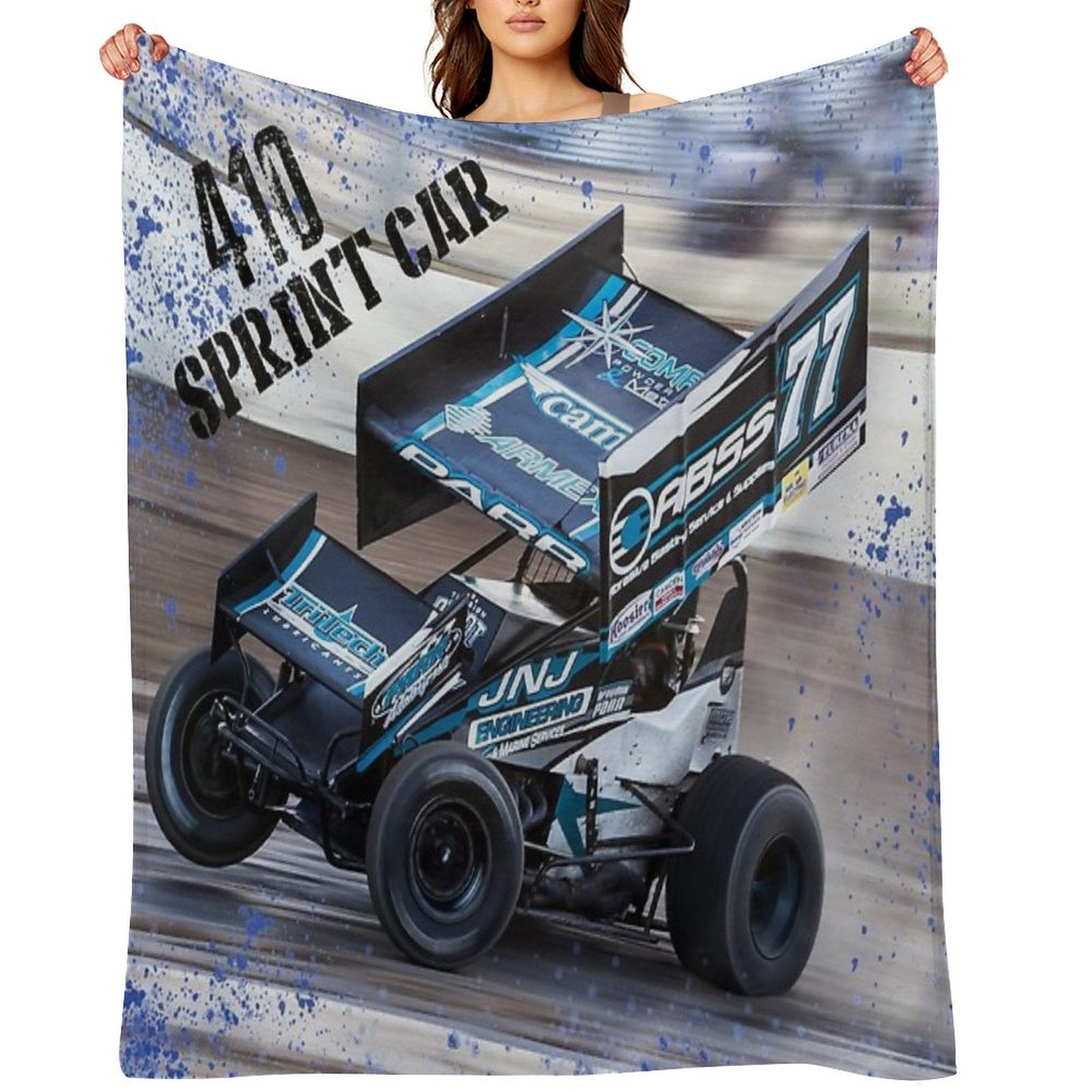 Big 410 Sprint Car All-season Throw Blanket