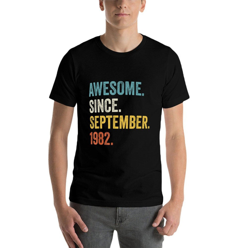 40 Years Old Awesome Since September 1982 40th Birthday  Breathable T-Shirt