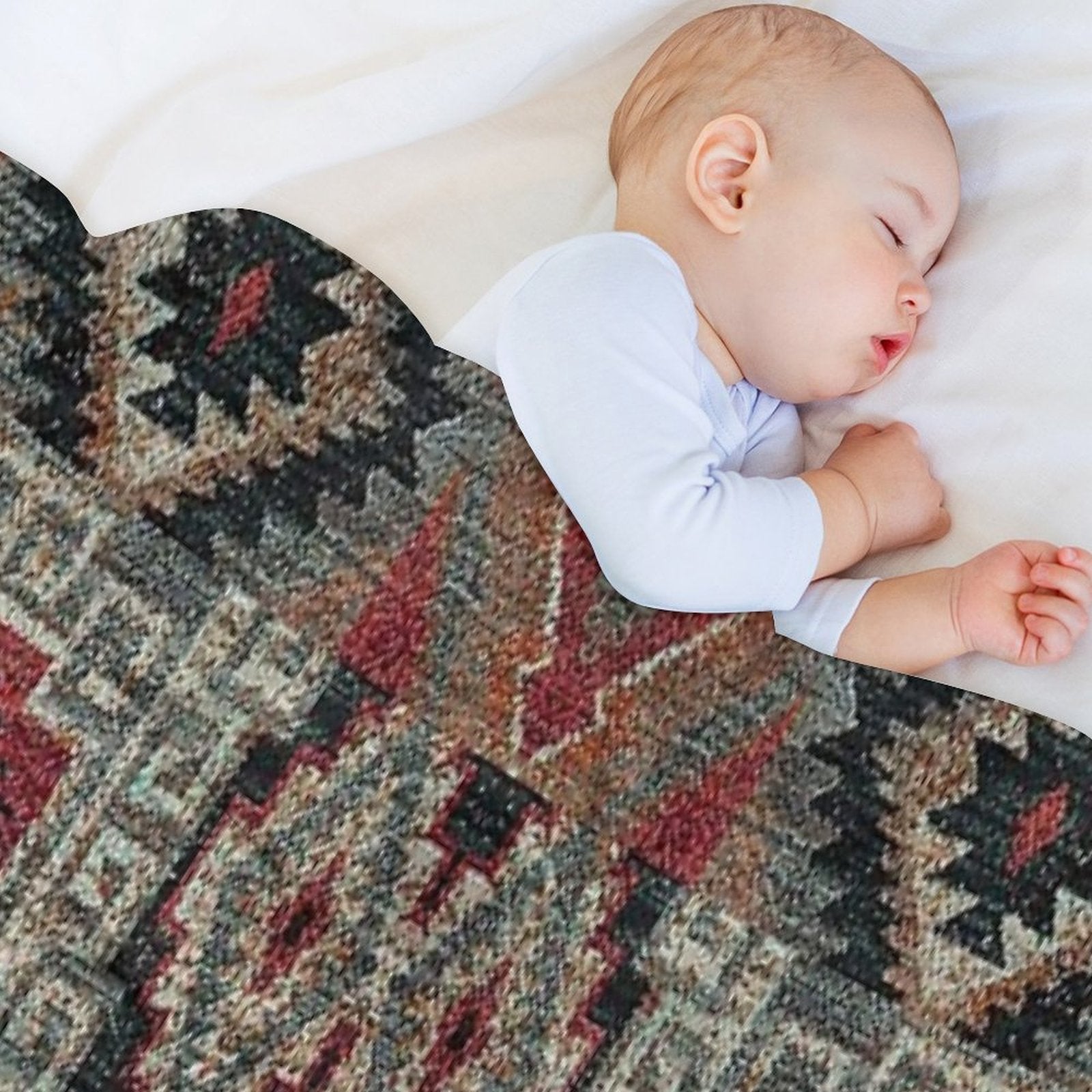 Abstract Design Wrinkle-free Throw Blanket