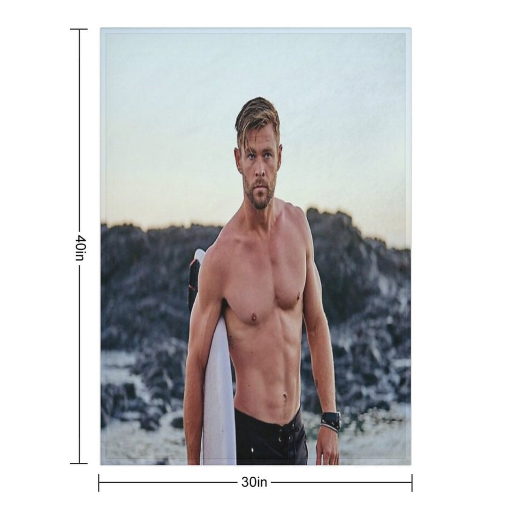 Chris Hemsworth Compact Throw Blanket