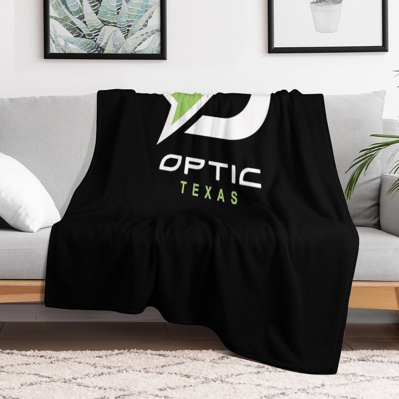 OpTic Texas Merch Shirt Essential Eco-conscious Throw Blanket