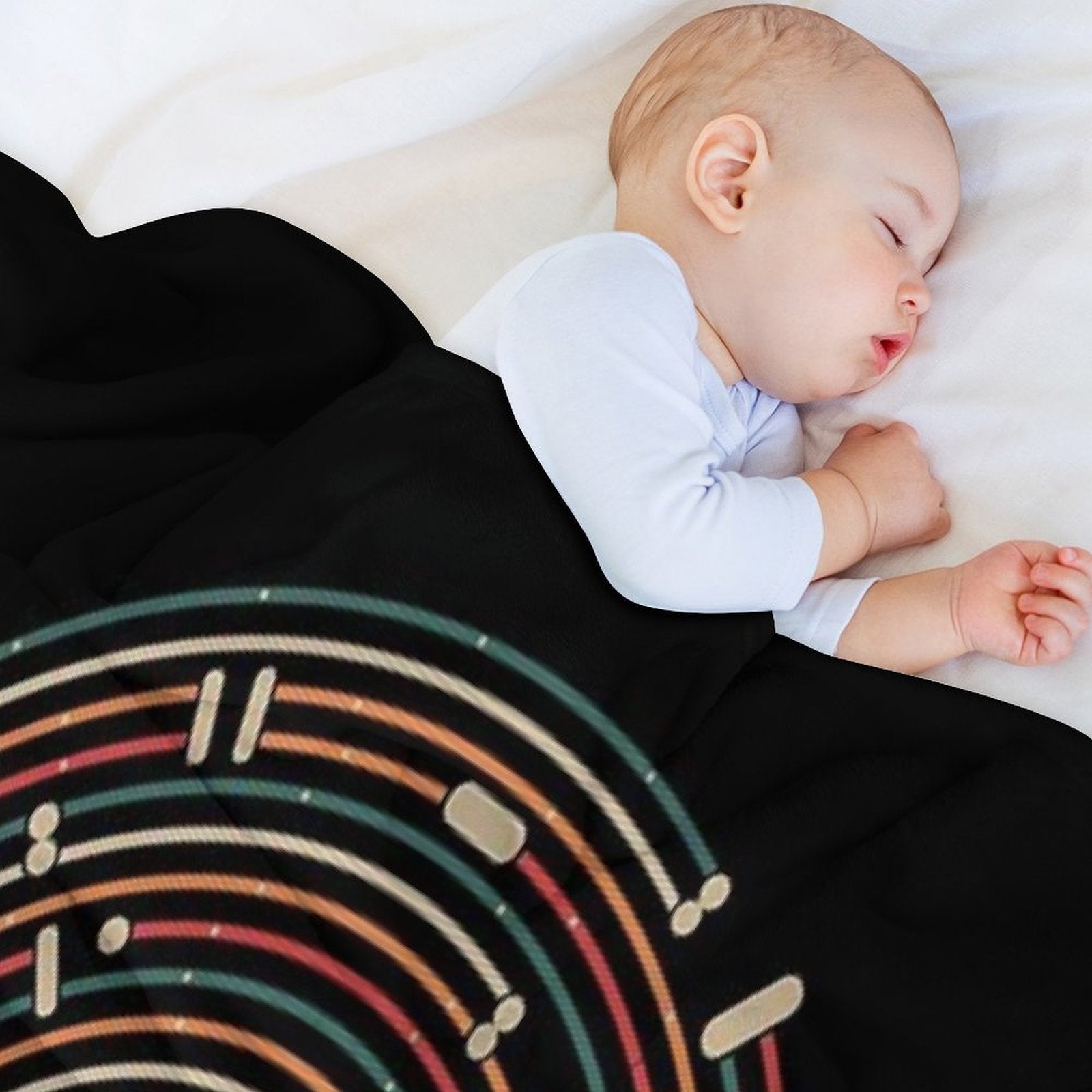 Vinyl Music Metro Record Map Labyrinth Multi-functional Throw Blanket