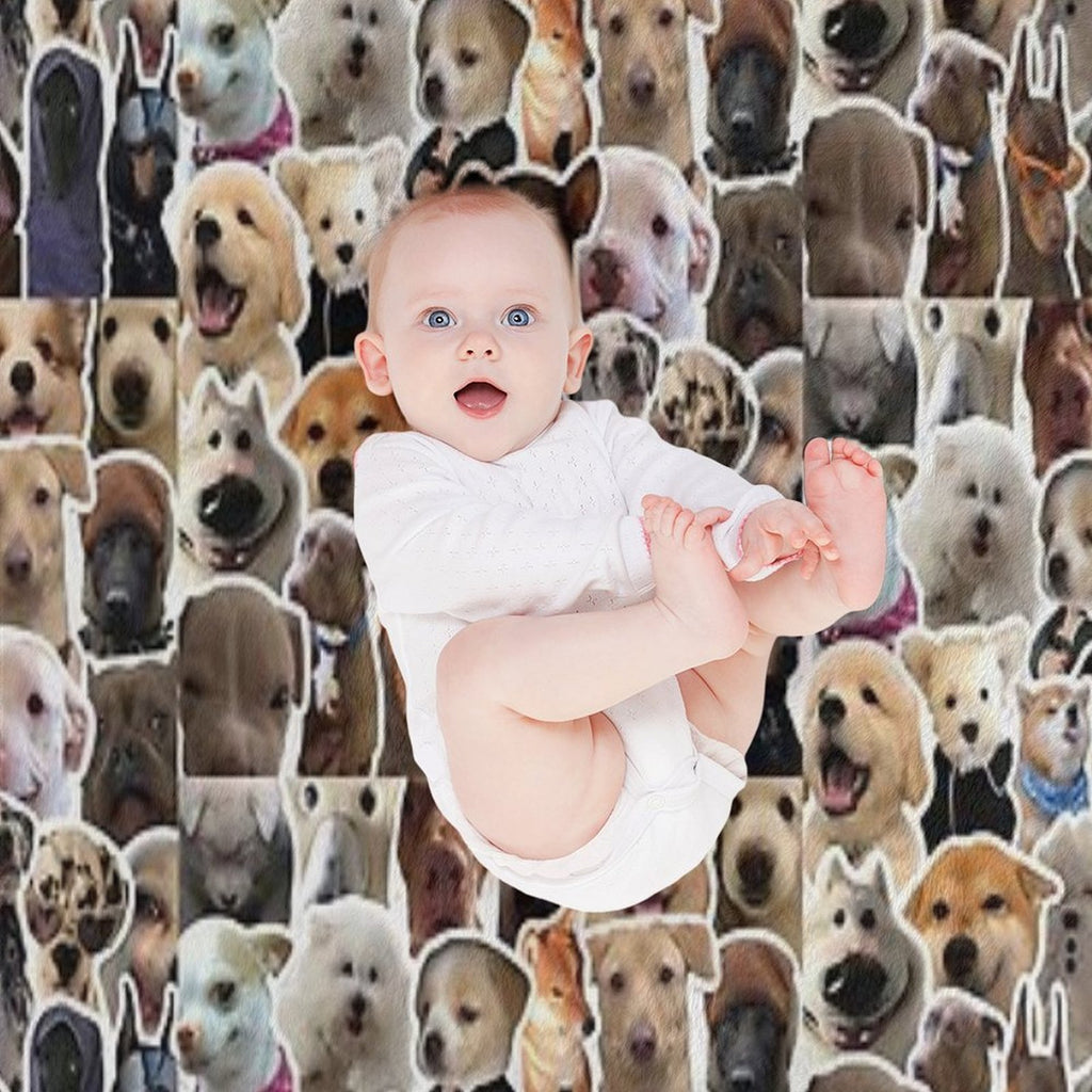 Sticker Stack 15 Easy Care Throw Blanket