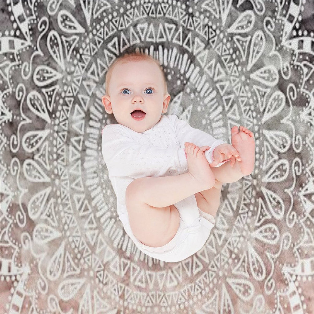 BOHEMIAN HYGGE MANDALA Durable Throw Blanket