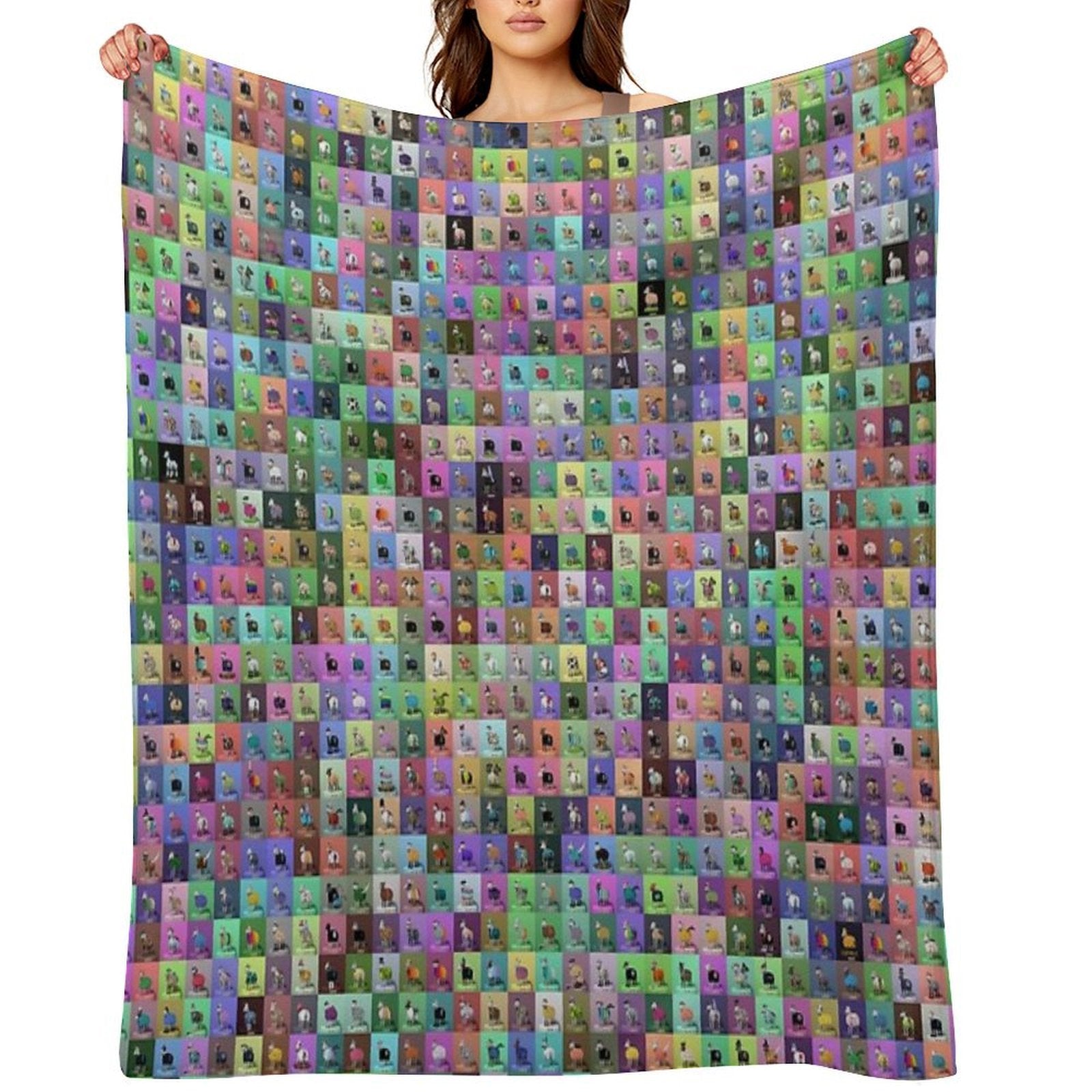 Shimmer Sheep Easy Care Throw Blanket