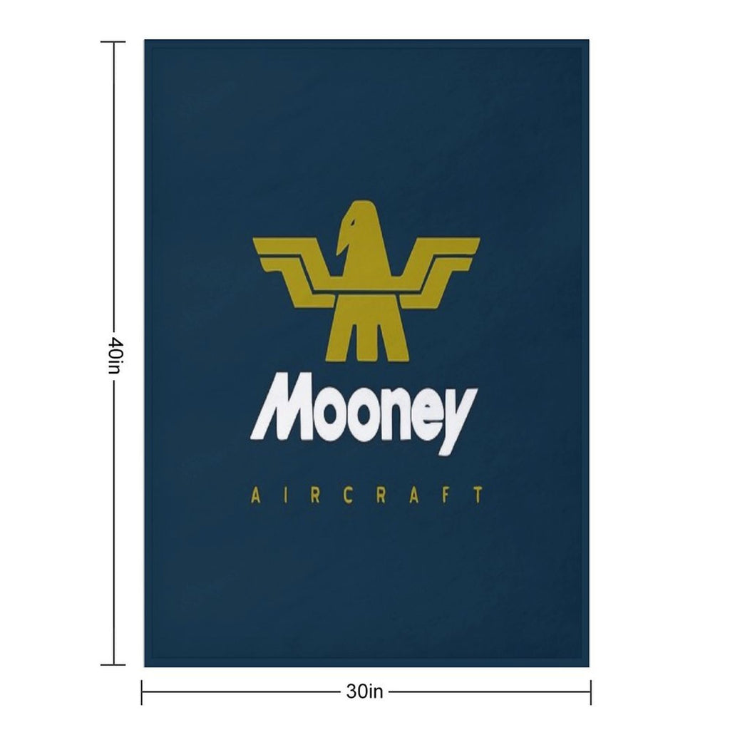 Mooney Aircraft Plush Throw Blanket