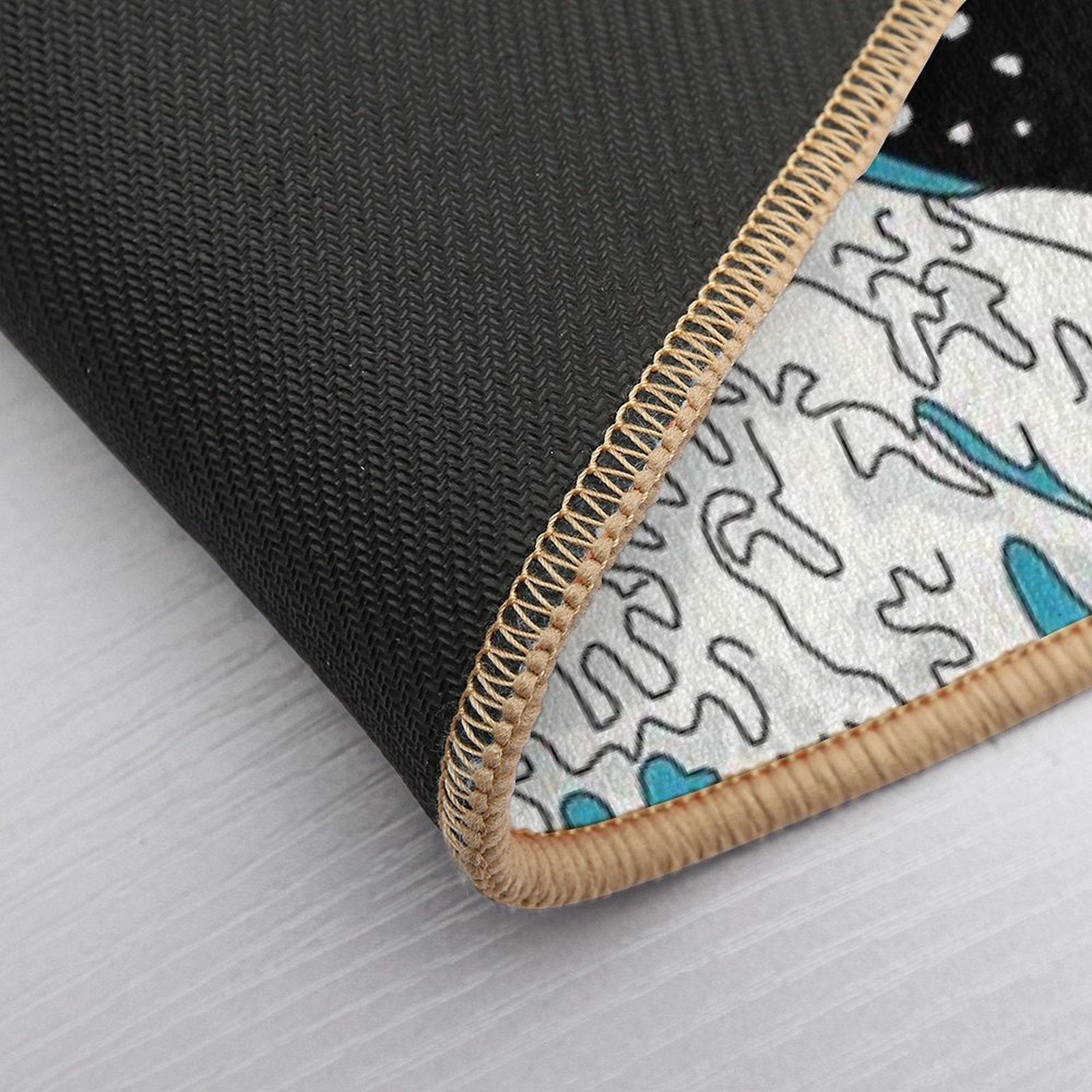 Kanagawa Wave  Fade-Resistant Bath Mat