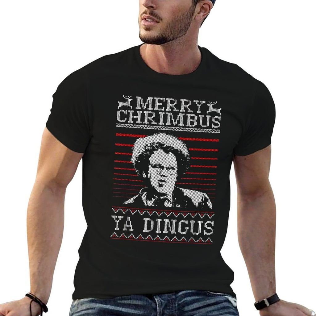 Merry Chrimbus Christmas Ya Dingus  Fade-proof Color T-Shirt