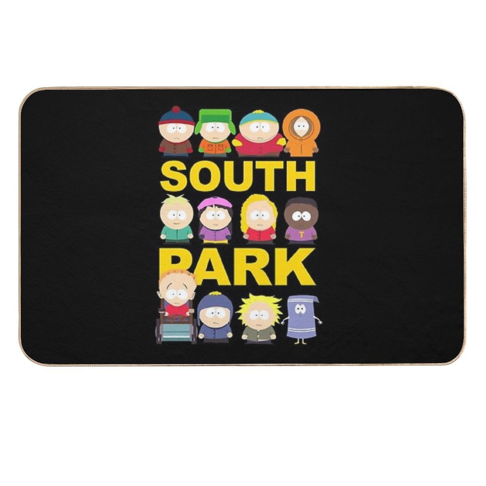 Text Color South Art Park Trey Parker Gift for Fans  High-Traffic Bath Mat