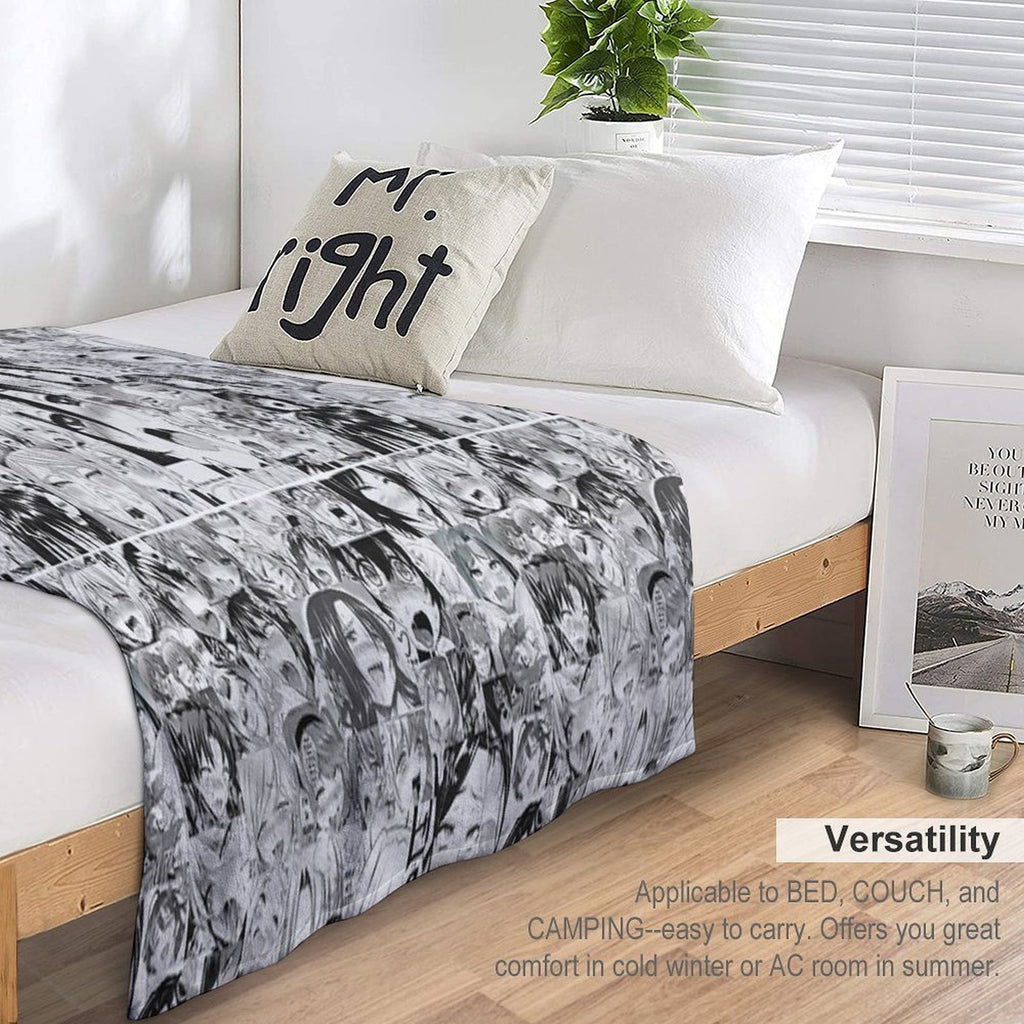 Aygo Hentai Anime Face Plush Throw Blanket
