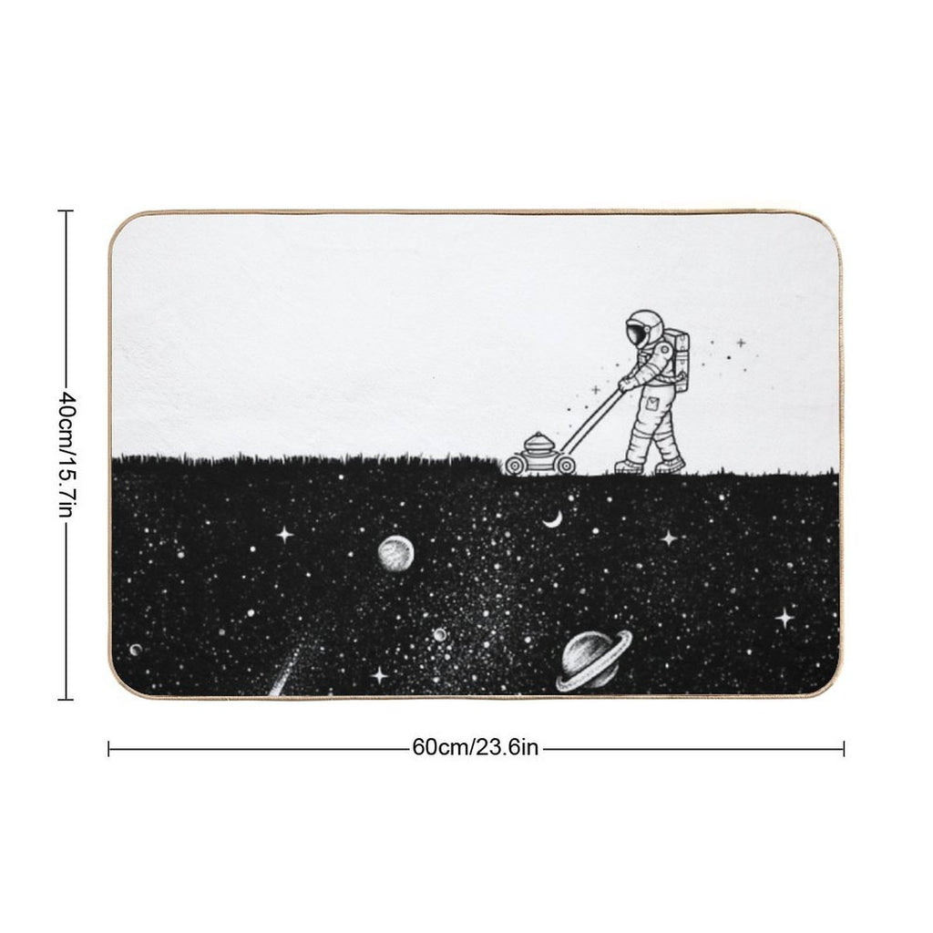 Space Cut  Dirt-Trapping Bath Mat