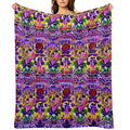 Abstract Patterns Warm Colors Premium Throw Blanket