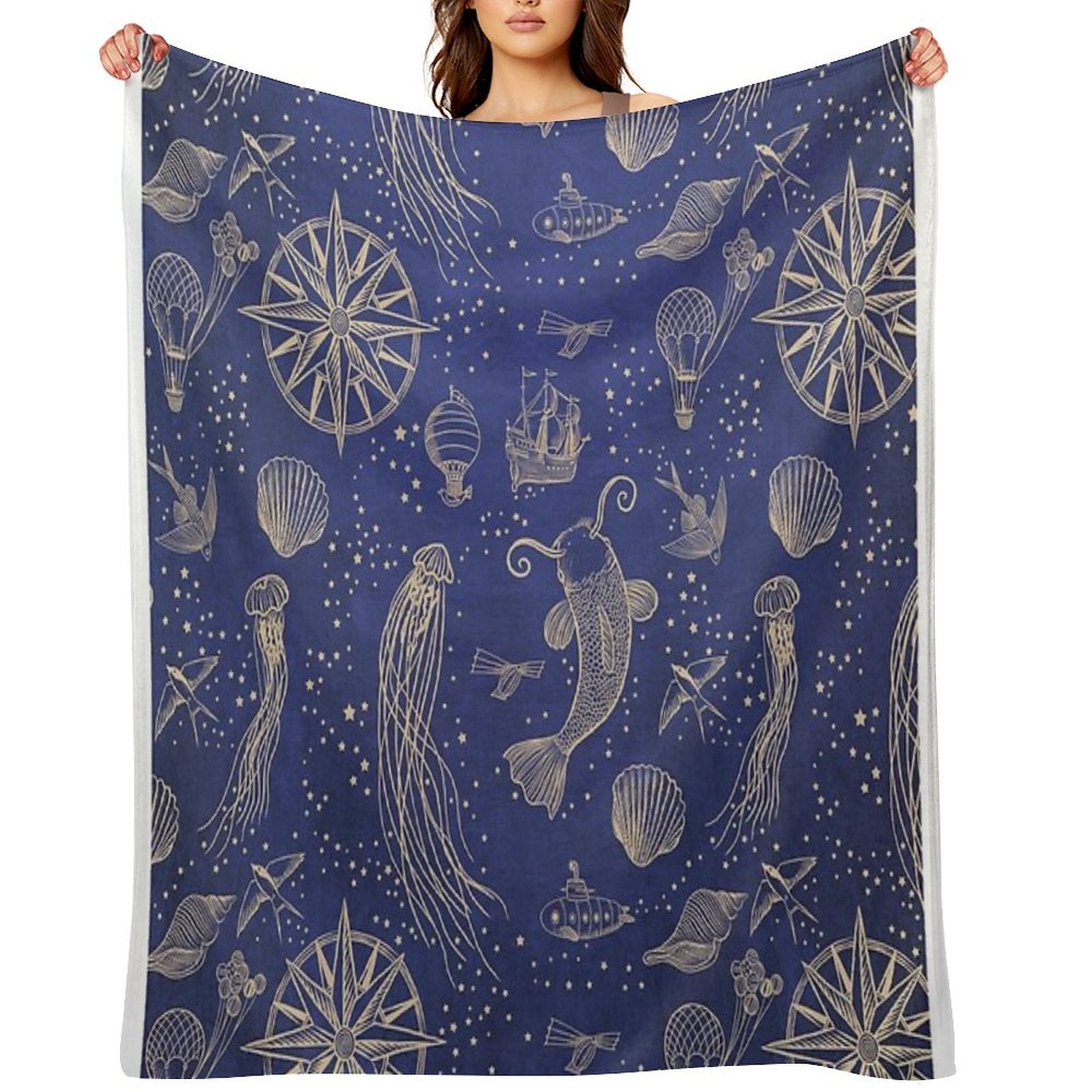 Ocean Meets Sky - Hardcase Versatility Throw Blanket