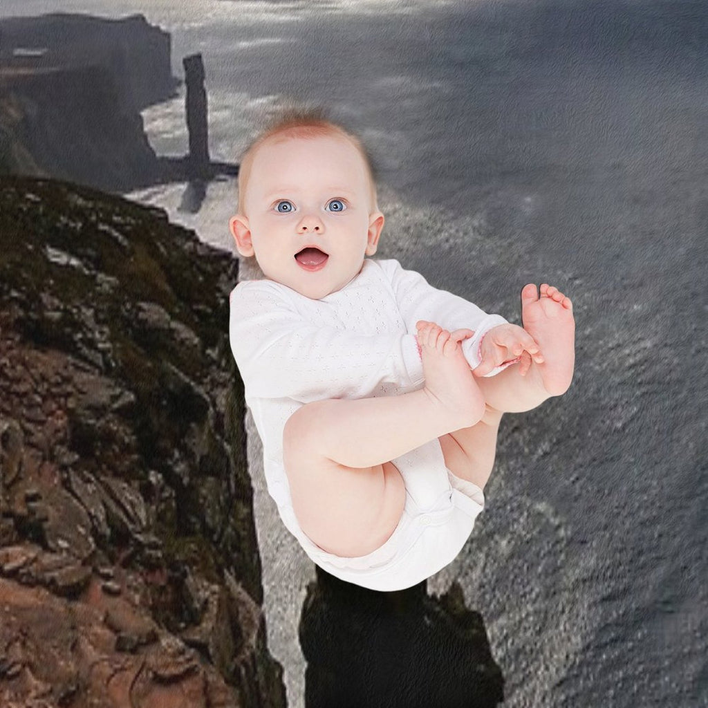The Iconic Old Man of Hoy in Orkney Eco-conscious Throw Blanket
