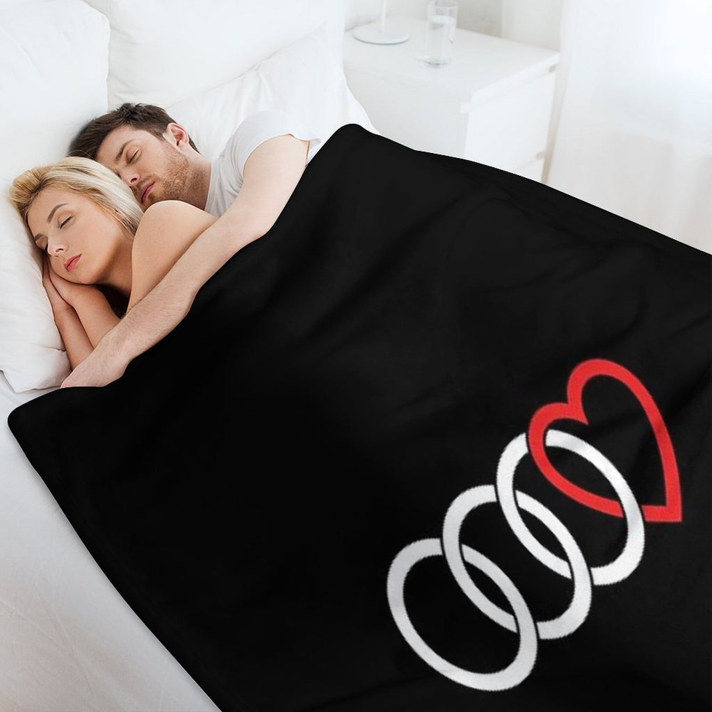 Audi Love (Dark) Compact Throw Blanket