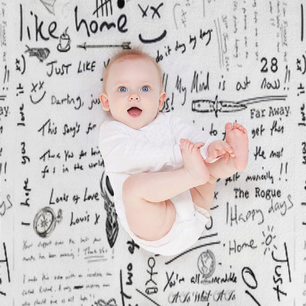 Louis Tomlinson Handwriting Quick-dry Throw Blanket
