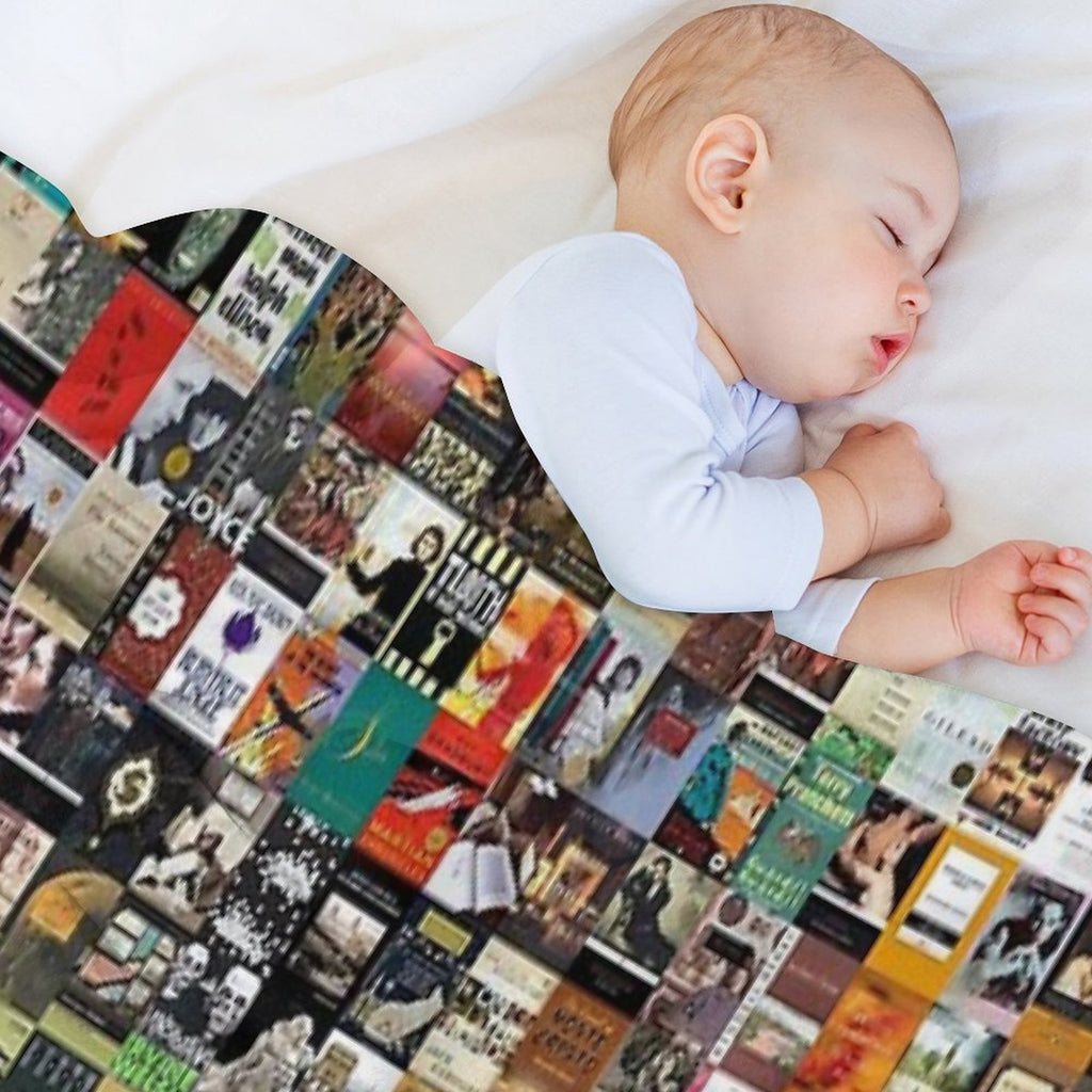Classic Books Travel-friendly Throw Blanket